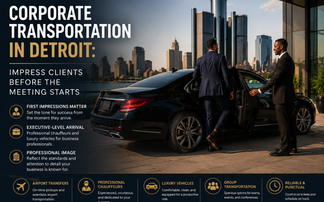 Corporate Transportation in Detroit: Impress Clients Before the Meeting Starts